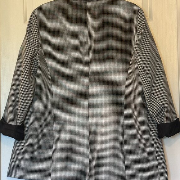 Bar III Houndstooth Long Open Blazer – Size XL - Picture 2 of 2